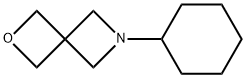6-cyclohexyl-2-oxa-6-azaspiro[3.3]heptane Struktur