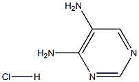 pyrimidine-4,5-diamine hydrochloride 化学構造式