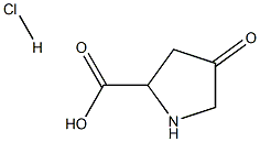 4-oxopyrrolidine-2-carboxylic acid hydrochloride 结构式