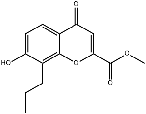 methyl 7-hydroxy-4-oxo-8-propyl-4H-chromene-2-carboxylate(WXG00446) Structure