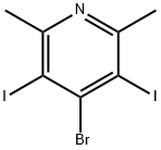 4-Bromo-3,5-diiodo-2,6-dimethylpyridine Structure
