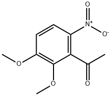 1-(2,3-ジメトキシ-6-ニトロフェニル)エタノン 化学構造式