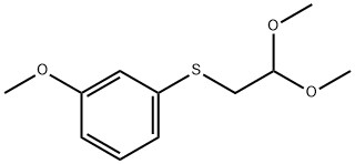 1-[(2,2-二甲基氧乙基)巯基]-3-甲氧基苯, 98733-08-5, 结构式