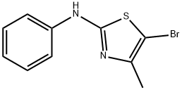 5-Bromo-4-methyl-N-phenylthiazol-2-amine 化学構造式