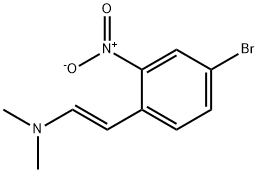 (E)-2-(4-溴-2-硝基苯基)-N,N-二甲基乙烯胺 结构式