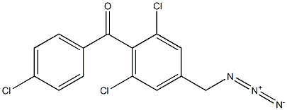 Methanone, [4-(azidomethyl)-2,6-dichlorophenyl](4-chlorophenyl)- Structure