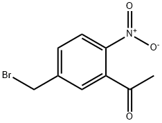 1-(5-Bromomethyl-2-nitro-phenyl)-ethanone 化学構造式