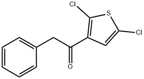 1-(2,5-二氯噻吩-3-基)-2-苯基乙-1-酮 结构式