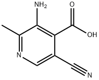 3-amino-5-cyano-2-methylisonicotinic acid,1369097-61-9,结构式