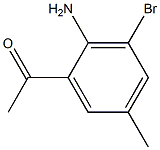 1-(2-Amino-3-bromo-5-methyl-phenyl)-ethanone Structure