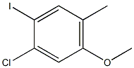 1-Chloro-2-iodo-5-methoxy-4-methyl-benzene Structure