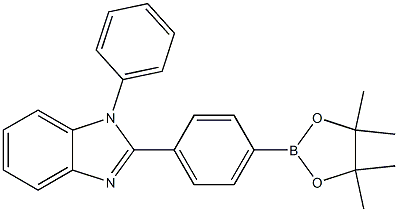 1-phenyl-2-(4-(4,4,5,5-tetramethyl-1,3,2-dioxaborolan-2-yl)phenyl)-1H-benzo[d]imidazole Struktur