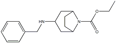 3-Benzylamino-8-aza-bicyclo[3.2.1]octane-8-carboxylic acid ethyl ester Structure