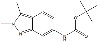 tert-butyl (2,3-dimethyl-2H-indazol-6-yl)carbamate Structure