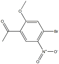 1-(4-Bromo-2-methoxy-5-nitro-phenyl)-ethanone Struktur