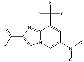 6-Nitro-8-trifluoromethyl-imidazo[1,2-a]pyridine-2-carboxylic acid Structure
