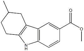 methyl 3-methyl-2,3,4,9-tetrahydro-1H-carbazole-6-carboxylate 化学構造式