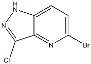 5-Bromo-3-chloro-1H-pyrazolo[4,3-b]pyridine,,结构式