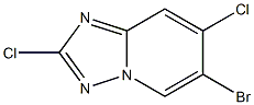 6-Bromo-2,7-dichloro-[1,2,4]triazolo[1,5-a]pyridine Structure
