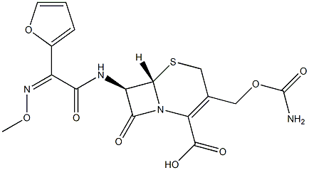 头孢呋辛酯杂质, , 结构式