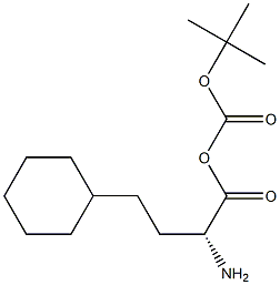 BOC-(R)-2-Amino-4-Cyclohexyl butanoic acid Structure