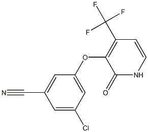  3-chloro-5-((2-oxo-4-(trifluoromethyl)-1,2-dihydropyridin-3-yl)oxy)benzonitrile