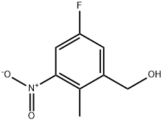 (5-氟-2-甲基-3-硝基苯基)甲醇 结构式
