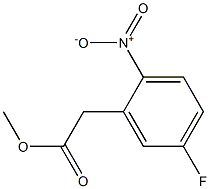 (5-Fluoro-2-nitrophenyl)acetic acid methyl ester 化学構造式