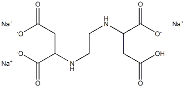 Ethylenediamine-N,N'-disuccinic acid trisodium salt solution trisodium salt solution ~35% in H2O Struktur