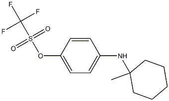 4-((1-methylcyclohexyl)amino)phenyl trifluoromethanesulfonate Struktur