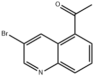 1-(3-bromoquinolin-5-yl)ethanone Struktur