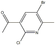1-(5-Bromo-2-chloro-6-methyl-pyridin-3-yl)-ethanone Structure