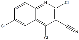 2,4,6-trichloroquinoline-3-carbonitrile Struktur