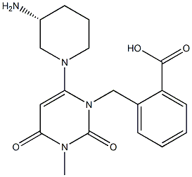 (R)-2-((6-(3-aminopiperidin-1-yl)-3-methyl-2,4-dioxo-3,4-dihydropyrimidin-1(2H)-yl)methyl)benzoic acid