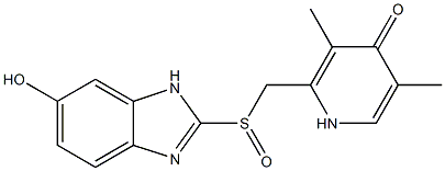  2-(((6-hydroxy-1H-benzo[d]imidazol-2-yl)sulfinyl)methyl)-3,5-dimethylpyridin-4(1H)-one