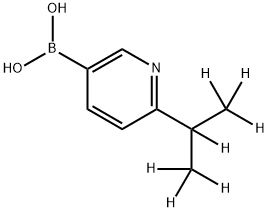2-(iso-Propyl-d7)-pyridine-5-boronic acid Structure
