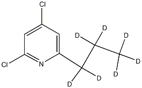 2,4-Dichloro-6-(n-propyl-d7)-pyridine,1185312-99-5,结构式