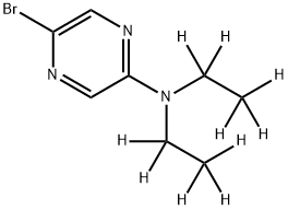 2-Bromo-5-(diethylamino-d10)-pyrazine Structure