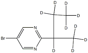 5-Bromo-2-(sec-butyl-d9)-pyrimidine Struktur