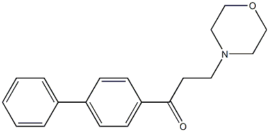 1-([1,1-二联苯]-4-基)-3-吗啉代丙烷-1-酮,,结构式