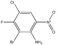 2-溴-3-氟-4-氯-6-硝基苯胺, , 结构式
