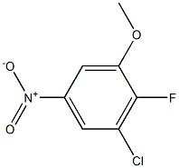 3-Chloro-2-fluoro-5-nitroanisole, 2181829-18-3, 结构式