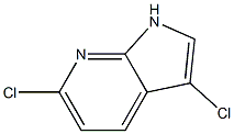 3,6-DICHLORO-1H-PYRROLO[2,3-B]PYRIDINE Struktur