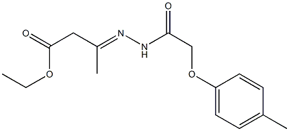 ethyl 3-{[(4-methylphenoxy)acetyl]hydrazono}butanoate