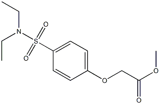 methyl 2-(4-(N,N-diethylsulfamoyl)phenoxy)acetate Structure