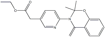 ethyl 2-(6-(2,2-dimethyl-4-methylene-2H-benzo[e][1,3]oxazin-3(4H)-yl)pyridin-3-yl)acetate Structure