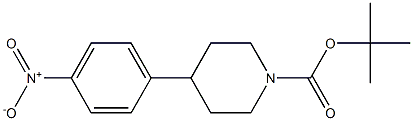 tert-butyl 4-(4-nitrophenyl)piperidine-1-carboxylate Struktur