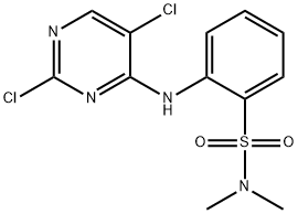 2-(2,5-dichloropyrimidin-4-ylamino)-N,N-dimethylbenzenesulfonamide Struktur