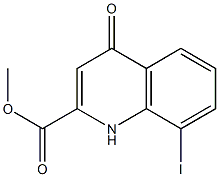 8-Iodo-4-oxo-1,4-dihydro-quinoline-2-carboxylic acid methyl ester 结构式