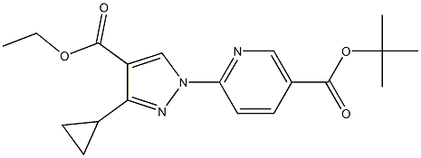  6-(3-Cyclopropyl-4-ethoxycarbonyl-pyrazol-1-yl)-nicotinic acid tert-butyl ester